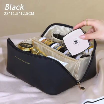 2Pcs Cosmetics Storage Kit Large Capacity Travel Toiletry Bag Makeup Bag Ins Advanced Sense Portable Cosmetic Storage Bag
