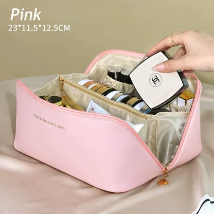 2Pcs Cosmetics Storage Kit Large Capacity Travel Toiletry Bag Makeup Bag Ins Advanced Sense Portable Cosmetic Storage Bag